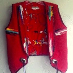 Vintage Gerard by Pege western blanket vest